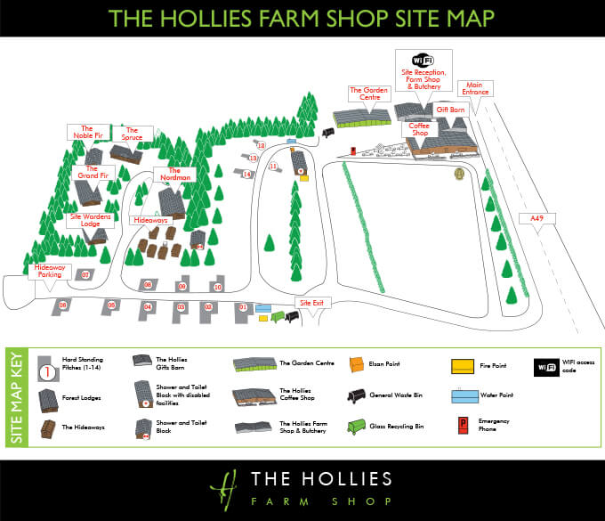 hollies-site-map
