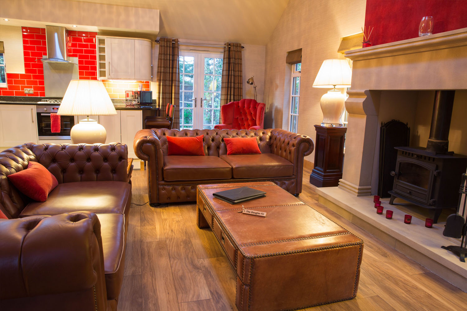 The Douglas Fir Luxury Forest Lodge The Hollies Farm Shop