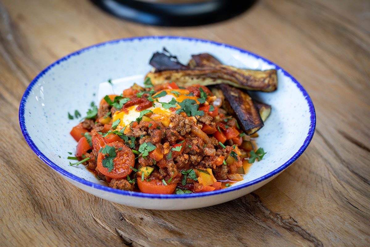 Beef Shakshuka &amp; Aubergine Wedges - The Hollies Farm Shop