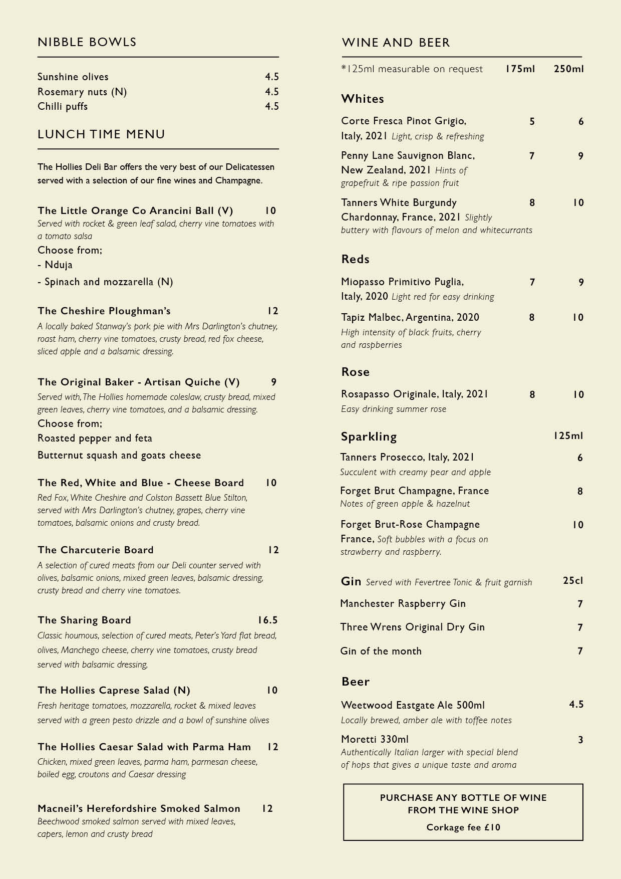 Deli Bar at Little Budworth The Hollies Farm Shop